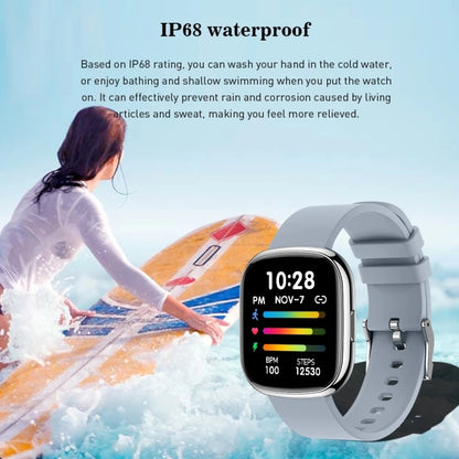 P52 1.3 inch Color Screen Smart Watch, IP68 Waterproof,Support Heart Rate Monitoring/Blood Pressure Monitoring/Blood Oxygen Monitoring/Sleep Monitoring(Gray) - Smart Wear by buy2fix | Online Shopping UK | buy2fix