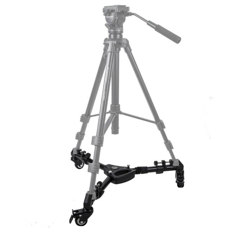 YUNTENG 900 Aluminium Alloy Camera Tripod Foot Wheel Tripod Pulley Base, Load 15KG - Other Accessories by YUNTENG | Online Shopping UK | buy2fix