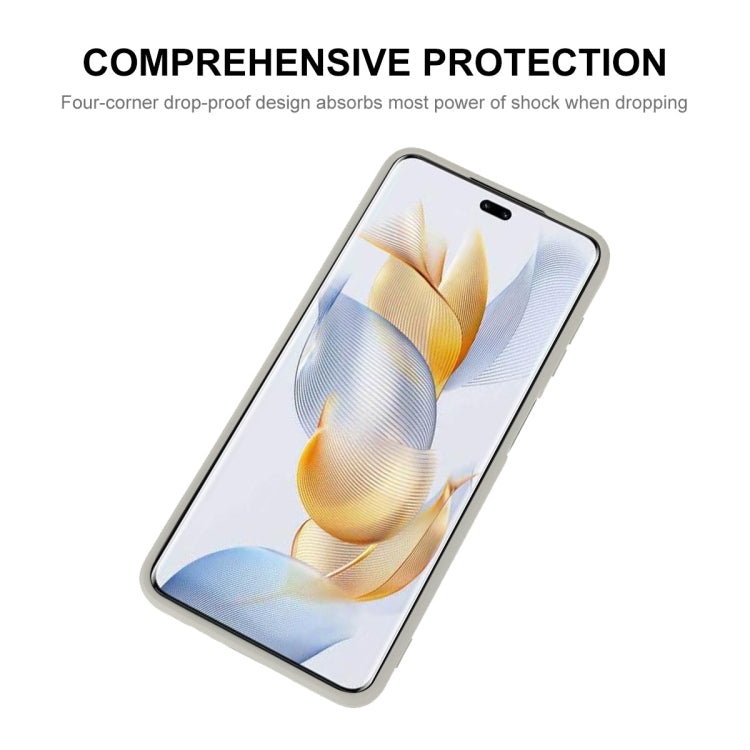 For Honor 90 Pro ENKAY Hat-Prince Liquid Silicone Shockproof Soft Phone Case(Beige) - Honor Cases by ENKAY | Online Shopping UK | buy2fix