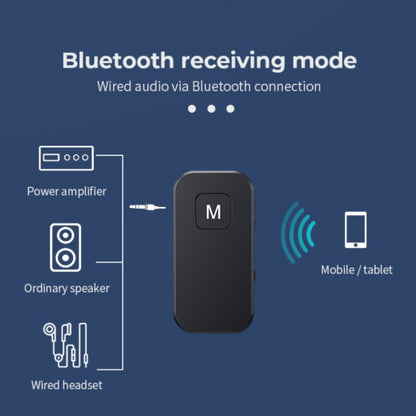 BT03 2 in 1 Bluetooth 5.1 Audio Receiver & Transmitter Car Hands-free Calls - Apple Accessories by buy2fix | Online Shopping UK | buy2fix