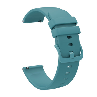 For Garmin Venu SQ 20mm Solid Color Soft Silicone Watch Band(Pine Green) - Watch Bands by buy2fix | Online Shopping UK | buy2fix