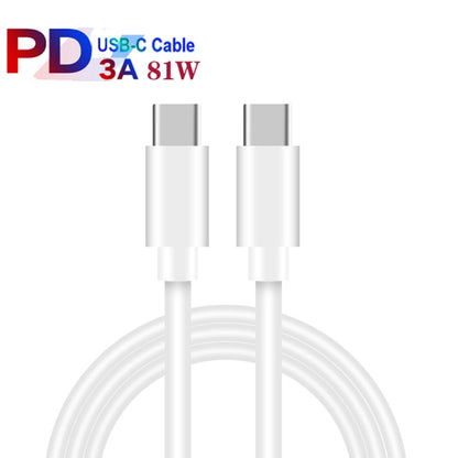 65W Dual PD Type-C + 3 x USB Multi Port Charger with 3A Type-C to Type-C Data Cable, EU Plug(White) - Mobile Accessories by buy2fix | Online Shopping UK | buy2fix