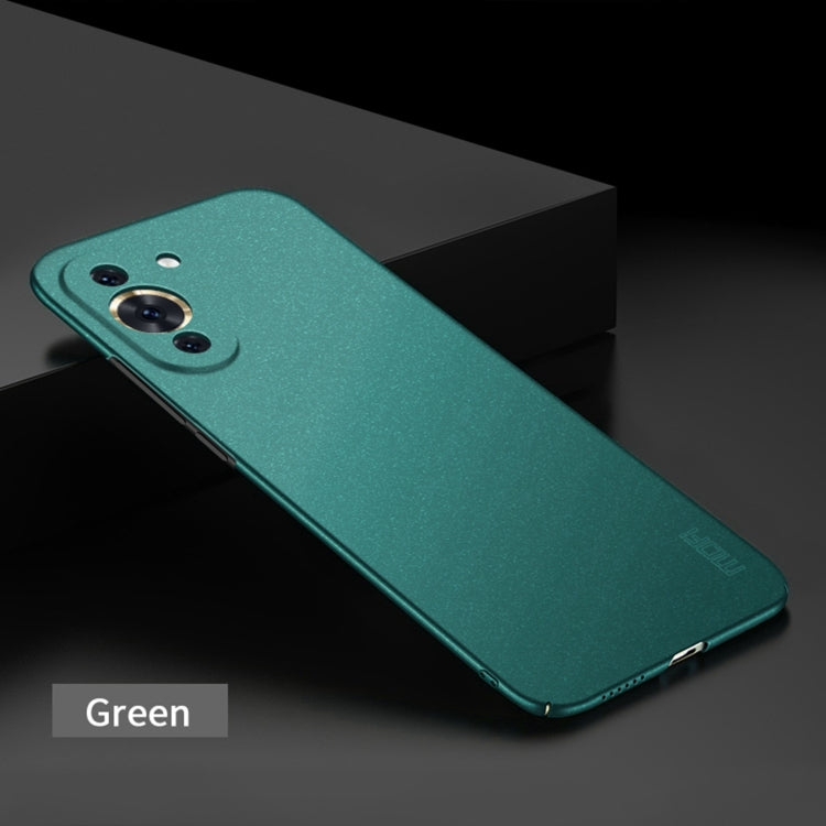 For Huawei Nova 10 Pro MOFI Fandun Series Frosted PC Ultra-thin Phone Case(Green) - Huawei Cases by MOFI | Online Shopping UK | buy2fix