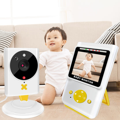 855P 2.4 inch Home Wireless Yellow Baby Monitor with Baby Surveillance Camera(UK Plug) - Security by buy2fix | Online Shopping UK | buy2fix