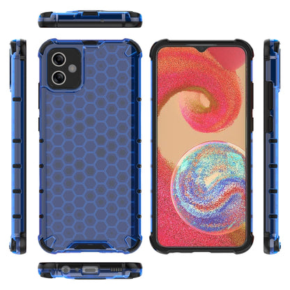 For Samsung Galaxy A04e 4G Honeycomb Phone Case(Blue) - Galaxy Phone Cases by buy2fix | Online Shopping UK | buy2fix