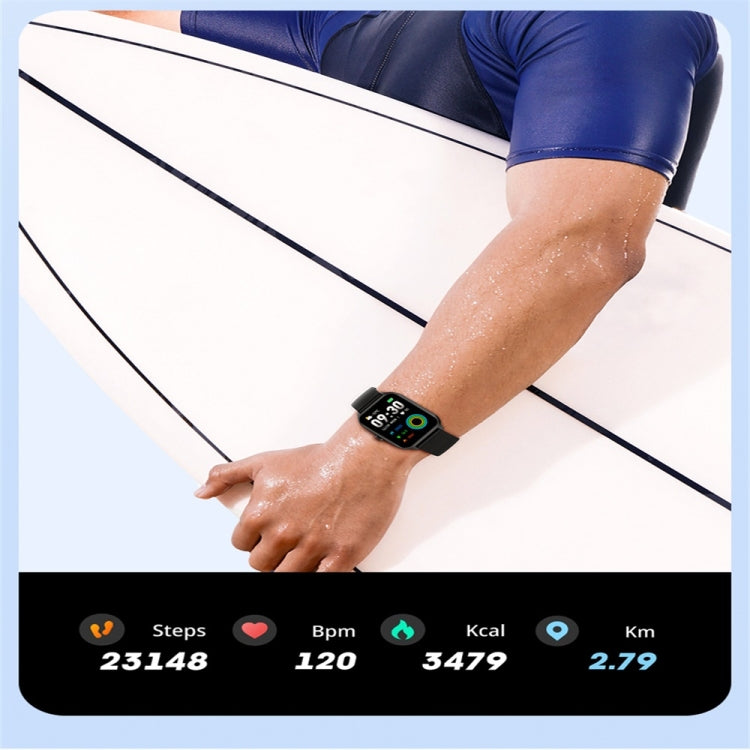 P58 1.96 inch Color Screen Smart Watch Support Heart Rate Monitoring / Blood Pressure Monitoring(Blue) - Smart Wear by buy2fix | Online Shopping UK | buy2fix