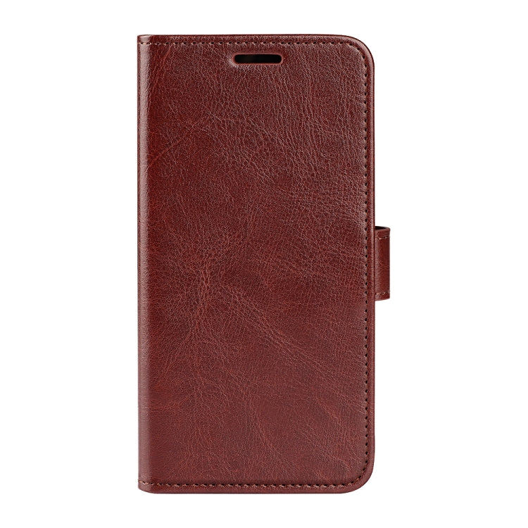 For Xiaomi Redmi Note 12 4G Global R64 Texture Horizontal Flip Leather Phone Case(Brown) - Note 12 Cases by buy2fix | Online Shopping UK | buy2fix