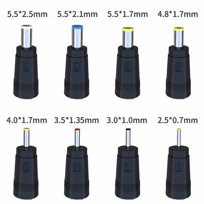 USB 5V to DC 9V 5.5mm x 2.5mm Converter Step Up Voltage Converter Power Cable with 8 Connectors - AC Adapers by buy2fix | Online Shopping UK | buy2fix