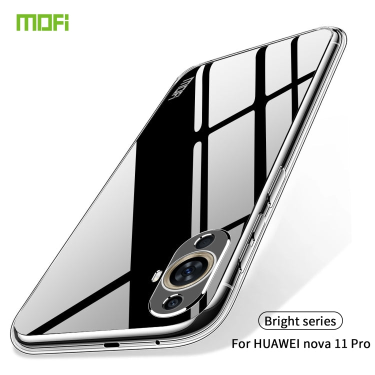 For Huawei nova 11 Pro MOFI Ming Series Transparent Ultra-thin TPU Phone Case - Huawei Cases by MOFI | Online Shopping UK | buy2fix