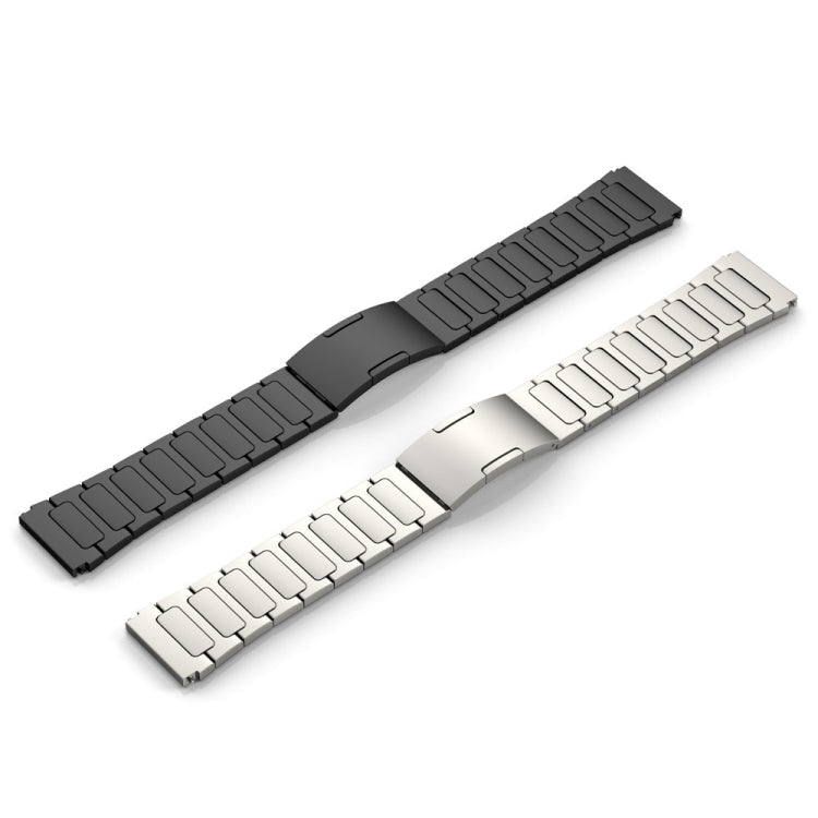 For Amazfit GTR 3 Pro 22mm I-Shaped Titanium Alloy Watch Band(Grey) - Watch Bands by buy2fix | Online Shopping UK | buy2fix