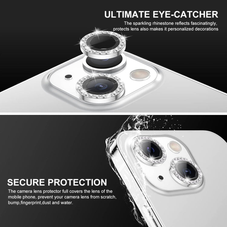 For iPhone 14 / 14 Plus ENKAY AR Anti-reflection Individual Diamond Ring Camera Lens Glass Full Film(Golden) - iPhone 14 Tempered Glass by ENKAY | Online Shopping UK | buy2fix