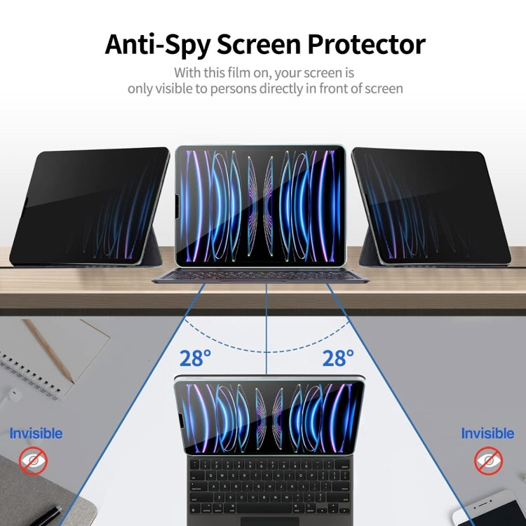 For iPad 9.7 / Air 1 / 2 ENKAY Hat-Prince 0.33mm 28 Degrees Anti-peeping Privacy Tempered Glass Film - More iPad Tempered Glass by ENKAY | Online Shopping UK | buy2fix