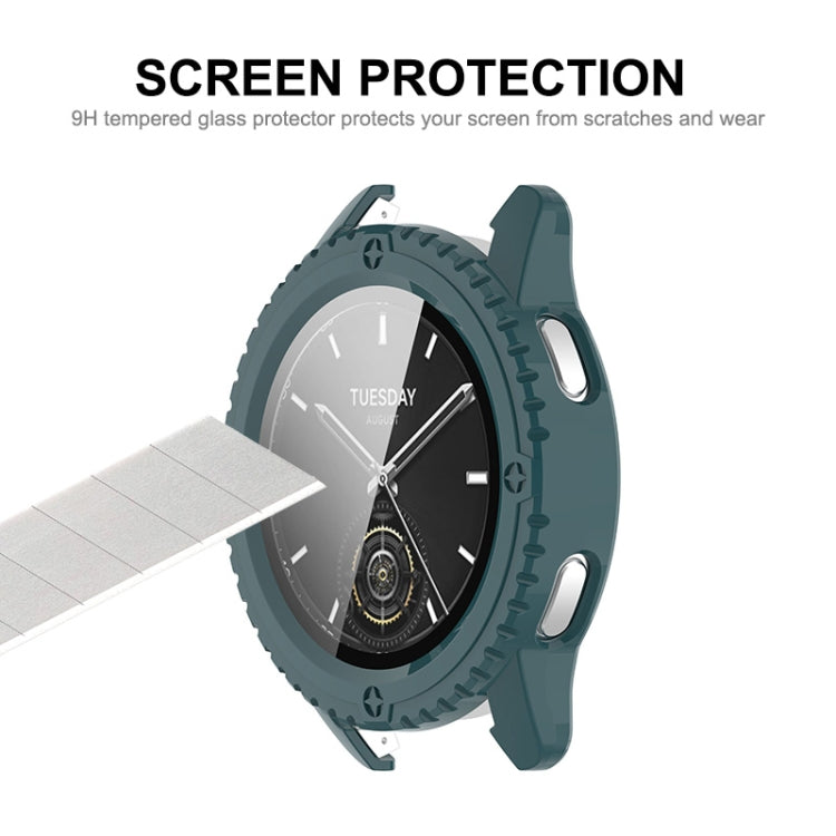 For Xiaomi Watch S3 ENKAY Hat-Prince Full Coverage PC + Tempered Glass Film Integrated Watch Case(Black) - Watch Cases by ENKAY | Online Shopping UK | buy2fix