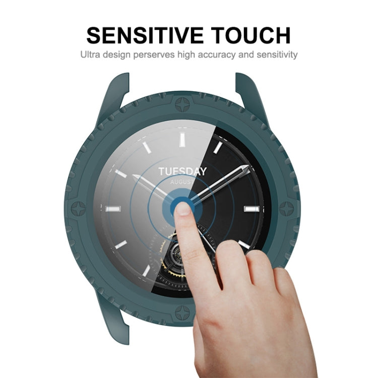 For Xiaomi Watch S3 ENKAY Hat-Prince Full Coverage PC + Tempered Glass Film Integrated Watch Case(Black) - Watch Cases by ENKAY | Online Shopping UK | buy2fix