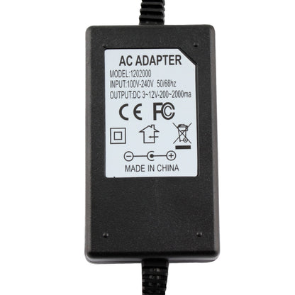 12V Adjustable Power Supply Adapter AC DC 3V - 12V 2A 24W Universal Charger Voltage Regulator Driver US Plug - Power Supplies by buy2fix | Online Shopping UK | buy2fix