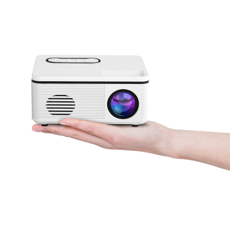 S361 80 lumens 320 x 240 Pixel Portable Mini Projector, Support 1080P, UK Plug(White) - Consumer Electronics by buy2fix | Online Shopping UK | buy2fix