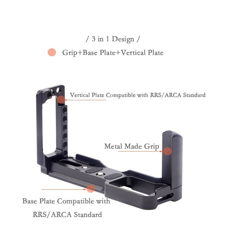 Vertical Shoot Quick Release L Plate Bracket Base Holder for FUJIFILM X Pro 3 - Camera Accessories by FITTEST | Online Shopping UK | buy2fix