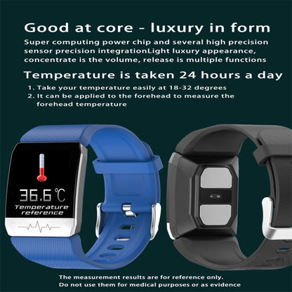 T1 1.14 inch Color Screen Smart Watch IP67 Waterproof,Support Call Reminder /Heart Rate Monitoring/Sedentary Reminder/Sleep Monitoring/ECG Monitoring(Blue) - Smart Wear by buy2fix | Online Shopping UK | buy2fix