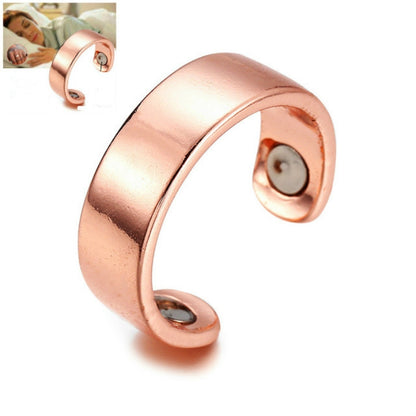 Acupressure Anti Snore Ring Treatment Reflexology Anti Snoring Apnea Sleeping Device(Gold) - Anti Snoring Tools by buy2fix | Online Shopping UK | buy2fix