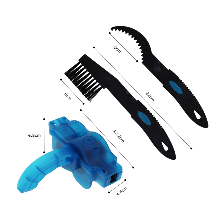 Cycling Bike Bicycle Chain Wheel Wash Cleaner Tool Cleaning Brushes Scrubber Set Clean Repair tools - Outdoor & Sports by buy2fix | Online Shopping UK | buy2fix