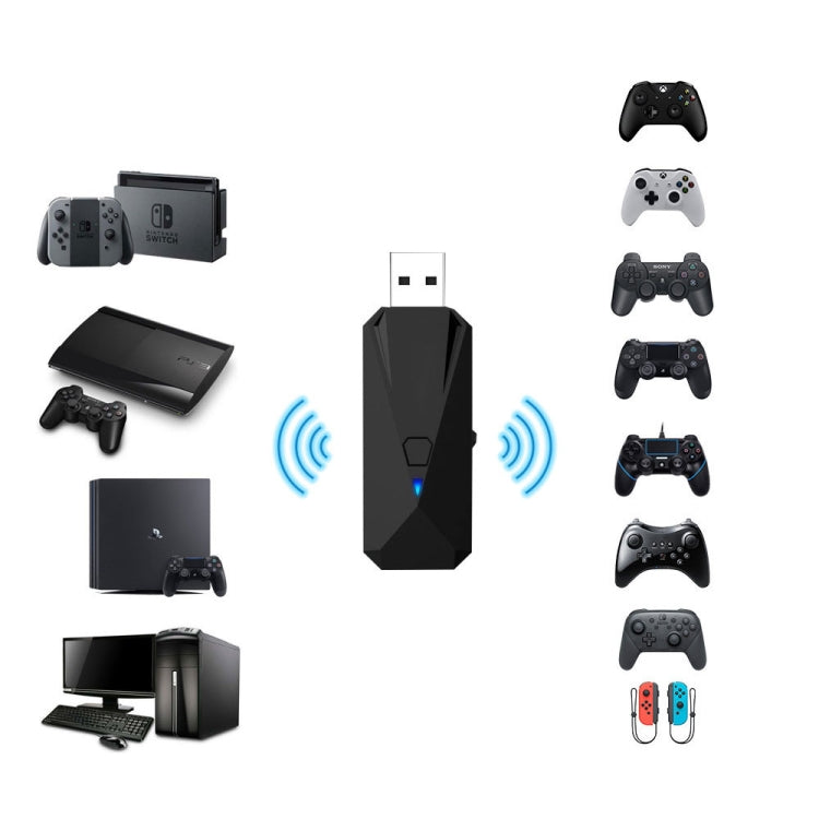 JYS-P4135 Wired + Wireless Bluetooth Gamepad Converter Adapter For PS4 / PS3 / Switch / PC - Adapter & Cables by buy2fix | Online Shopping UK | buy2fix