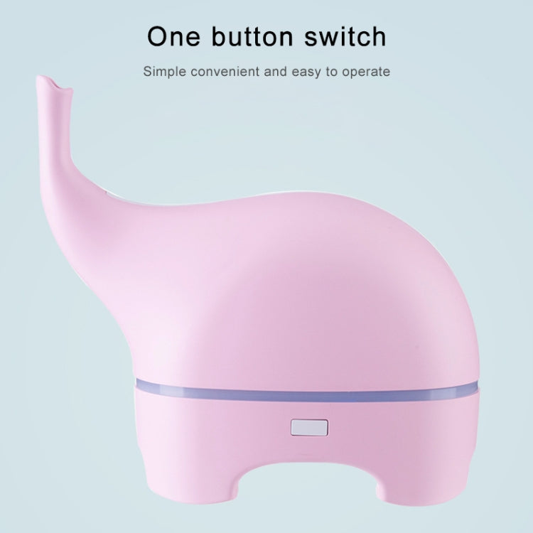 Mini Elephant Style 2.4MHz Ultrasound Household Air Purification USB Charging LED Light Humidifying Aromatherapy Purifier, Size:165x77.4x155 mm(White) - Home & Garden by buy2fix | Online Shopping UK | buy2fix