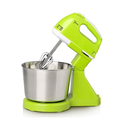 Portable Blender Electric Dough Cake Mixer Egg Whisk  Baking Whipping Cream Machine EU Plug (Green) - Stirrer & Squeezer by buy2fix | Online Shopping UK | buy2fix