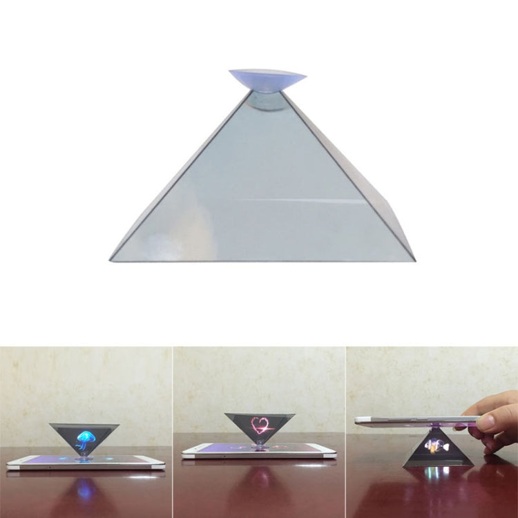 10 PCS 3D Pyramid Magic Projection Mobile Phone Simple Holographic Projection Film - Consumer Electronics by buy2fix | Online Shopping UK | buy2fix