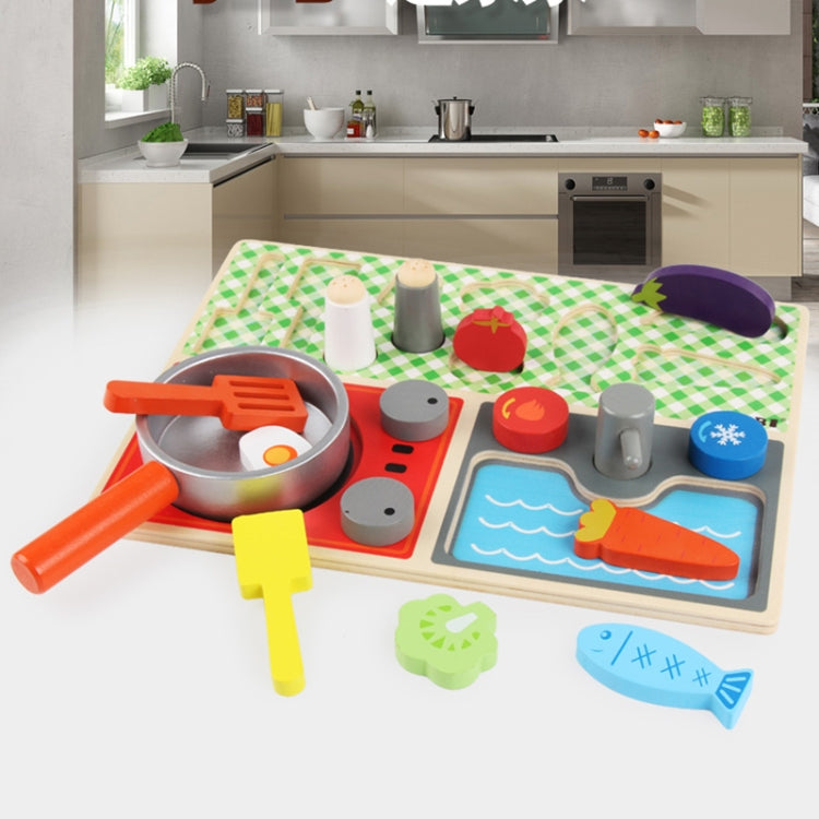 Baby Wooden Toy Simulation Kitchen Set Pretend Play Toy - Pretend Play Toys by buy2fix | Online Shopping UK | buy2fix