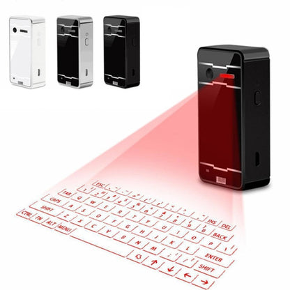 JHP-Best Portable Virtual Lasers Keyboard Mouse Wireless Bluetooth Lasers Projection Speaker(White) - Laser Keyboard by buy2fix | Online Shopping UK | buy2fix