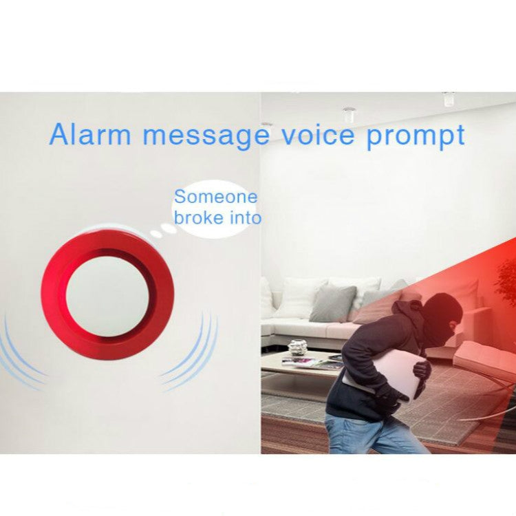 2 PCS Smart Burglar Alarm Home Store Door and Window Infrared Sensor Wireless WiFi Security System(Red) - Security by buy2fix | Online Shopping UK | buy2fix