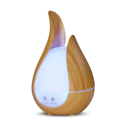 200ml Ultrasound Air Humidifier Aroma Essential Oil Diffuser 7 Colors LED Night Light Cool Mist Maker, Plug Type: UK  Plug(Light Wood Base) - Home & Garden by buy2fix | Online Shopping UK | buy2fix