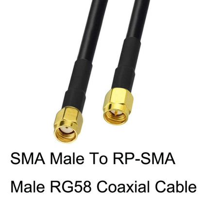 SMA Male To RP-SMA Male RG58 Coaxial Adapter Cable, Cable Length:3m - Connectors by buy2fix | Online Shopping UK | buy2fix