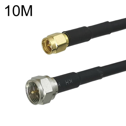 SMA Male To F TV Male RG58 Coaxial Adapter Cable, Cable Length:10m - Connectors by buy2fix | Online Shopping UK | buy2fix