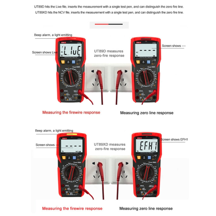 UNI-T UT89XD Digital High-Precision Multimeter Digital Display Multi-Meter - Digital Multimeter by UNI-T | Online Shopping UK | buy2fix