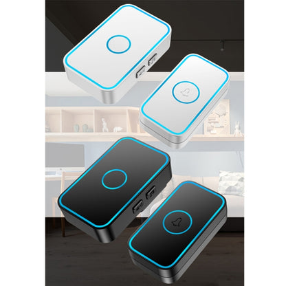 CACAZI A78 Long-Distance Wireless Doorbell Intelligent Remote Control Electronic Doorbell, Style:US Plug(Bright White) - Security by CACAZI | Online Shopping UK | buy2fix
