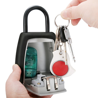 Password Key Box Four-digit Password Lock Padlock Type Free Installation Key Lock Box - Security by buy2fix | Online Shopping UK | buy2fix