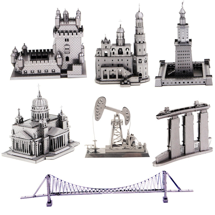 3 PCS 3D Metal Assembly Model World Building DIY Puzzle Toy, Style:Sydney Opera House - Puzzle Toys by buy2fix | Online Shopping UK | buy2fix