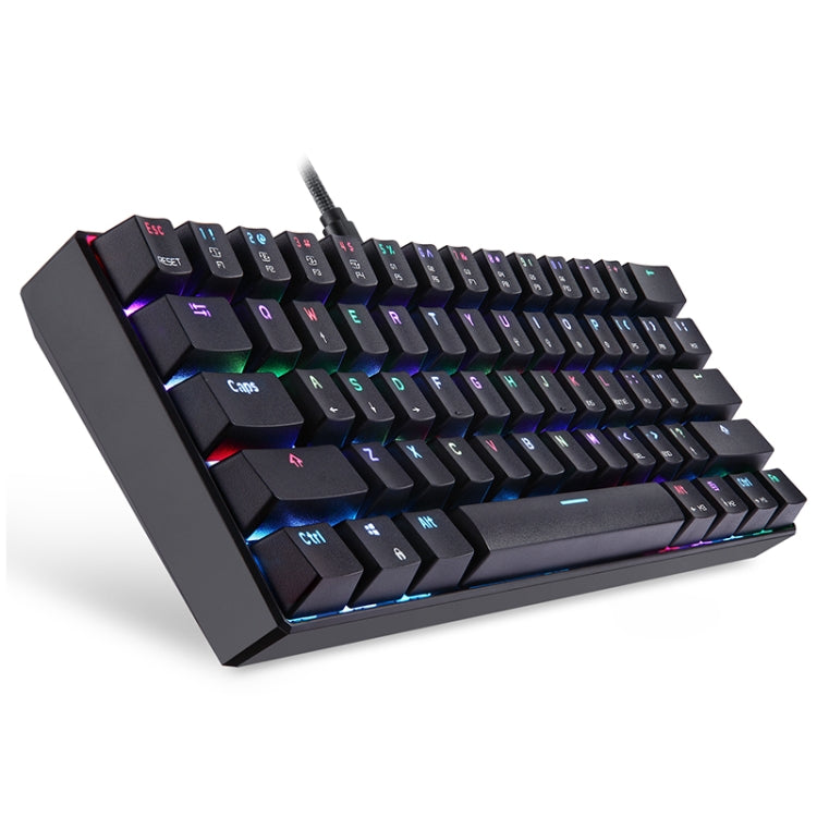 MOTOSPEED CK61 61 Keys  Wired Mechanical Keyboard RGB Backlight with 14 Lighting Effects, Cable Length: 1.5m, Colour: Red Shaft - Wired Keyboard by MOTOSPEED | Online Shopping UK | buy2fix