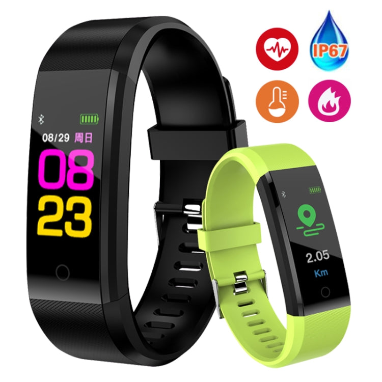 ID115 Plus Smart Bracelet Fitness Heart Rate Monitor Blood Pressure Pedometer Health Running Sports SmartWatch for IOS Android(blue) - Smart Wear by buy2fix | Online Shopping UK | buy2fix