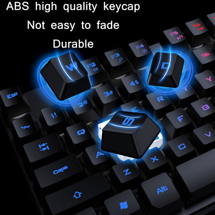 X-L SWAB GX50 Computer Manipulator Feel Wired Keyboard + Macro Programming Mouse, Color： Black Ice Blue - Wired Keyboard by X-L SWAB | Online Shopping UK | buy2fix