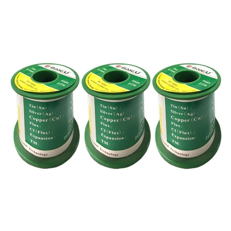 BAKU High-purity Low-temperature Solder Wire 63 Degrees Celsius No-clean Tin Wire(BK-10005 0.5mm) - Welding Wire by BAKU | Online Shopping UK | buy2fix