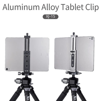 Xiletu Xj15 Live Broadcast Desktop Full Metal Tripod Mount Tablet Pc Phone Clamp With 1/4 Inch Screw Holes & Cold Shoe Base(Black) - Other Accessories by Xiletu | Online Shopping UK | buy2fix