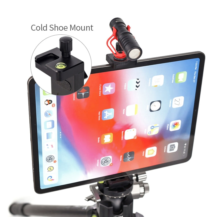 Xiletu Xj15 Live Broadcast Desktop Full Metal Tripod Mount Tablet Pc Phone Clamp With 1/4 Inch Screw Holes & Cold Shoe Base(Black) - Other Accessories by Xiletu | Online Shopping UK | buy2fix