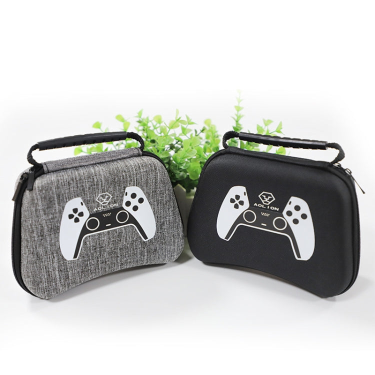 3 PCS AOLION Game Handle Waterproof EVA Storage Bag Hard Shell Bag For PS5/PS4(Gray) - Bags by buy2fix | Online Shopping UK | buy2fix