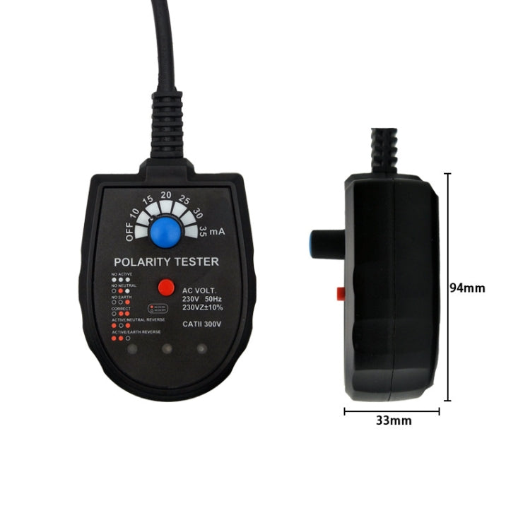 S2001 Socket Phase Detector Multi-Function Three-Phase Loop Socket Circuit Leakage Detector, EU Plug - Consumer Electronics by buy2fix | Online Shopping UK | buy2fix