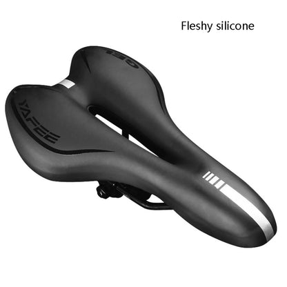 Silicone Bicycle Seat Mountain Bike Saddle Seat Cushion Comfortable Bicycle Accessories Equipment(Red) - Outdoor & Sports by buy2fix | Online Shopping UK | buy2fix