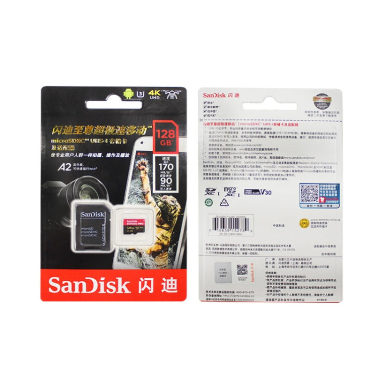 SanDisk U3 High-Speed Micro SD Card  TF Card Memory Card for GoPro Sports Camera, Drone, Monitoring 64GB(A2), Colour: Black Card - Micro SD Card by SanDisk | Online Shopping UK | buy2fix