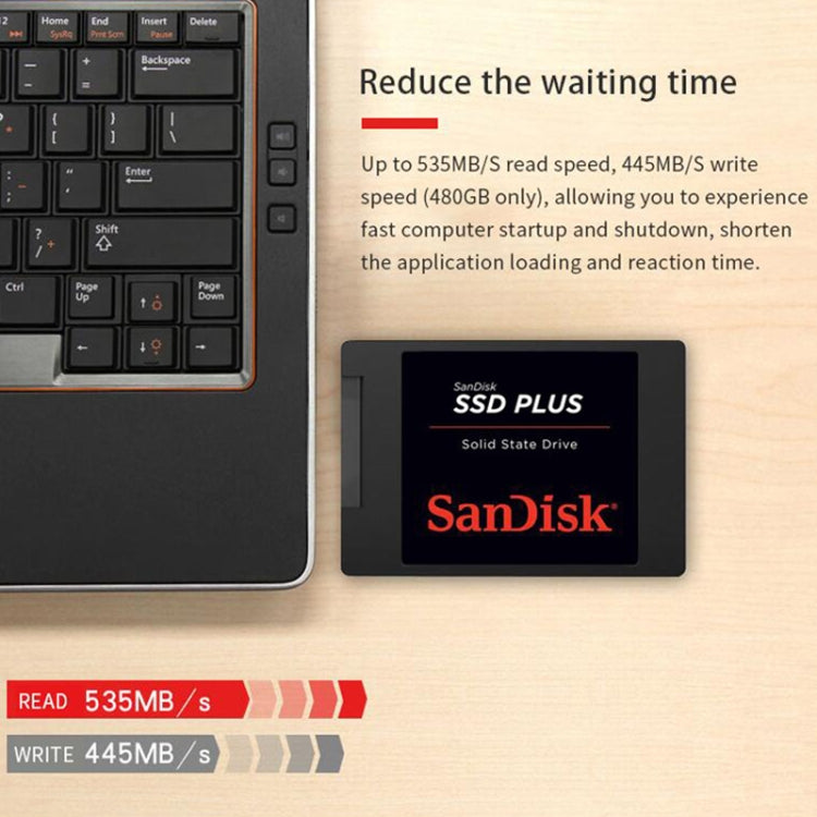 SanDisk SDSSDA 2.5 inch Notebook SATA3 Desktop Computer Solid State Drive, Capacity: 240GB - External Solid State Drives by SanDisk | Online Shopping UK | buy2fix