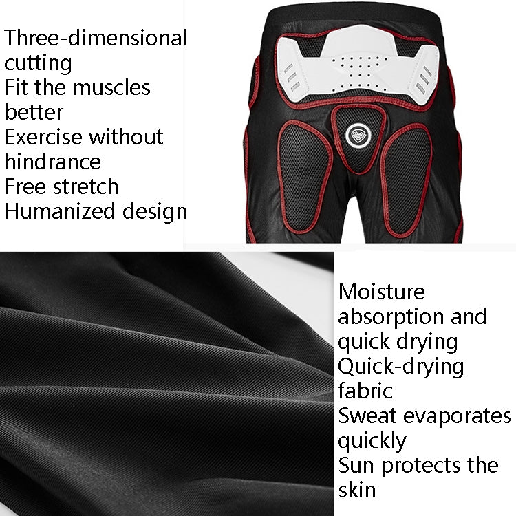 SULAITE Motorcycle Cross-Country Riding Trousers Protective Hip Pants, Specification: S(Red) - Protective Gear by SULAITE | Online Shopping UK | buy2fix